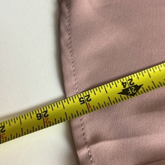 Olivaceous Dusty Rose Crossover Long Sleeved Blouse with  Flared Sleeves - Picture 10 of 11